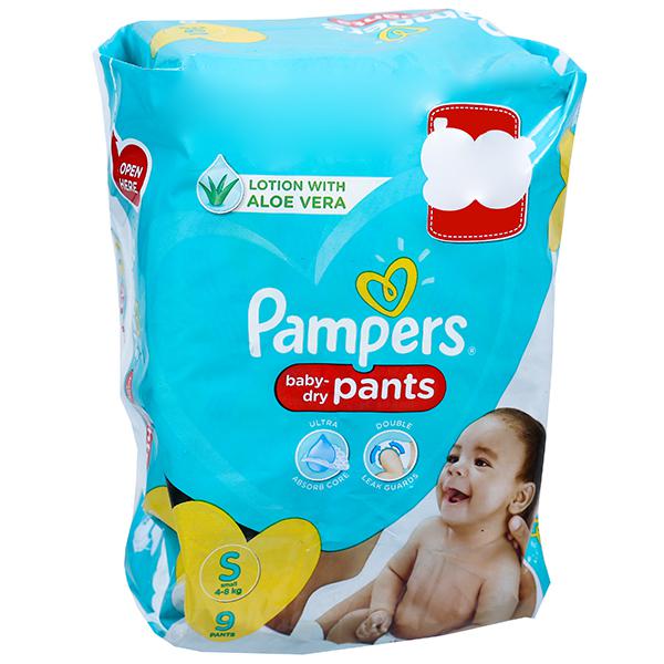 PAMPERS BABY DRY S 4-8kg 9 PANTS